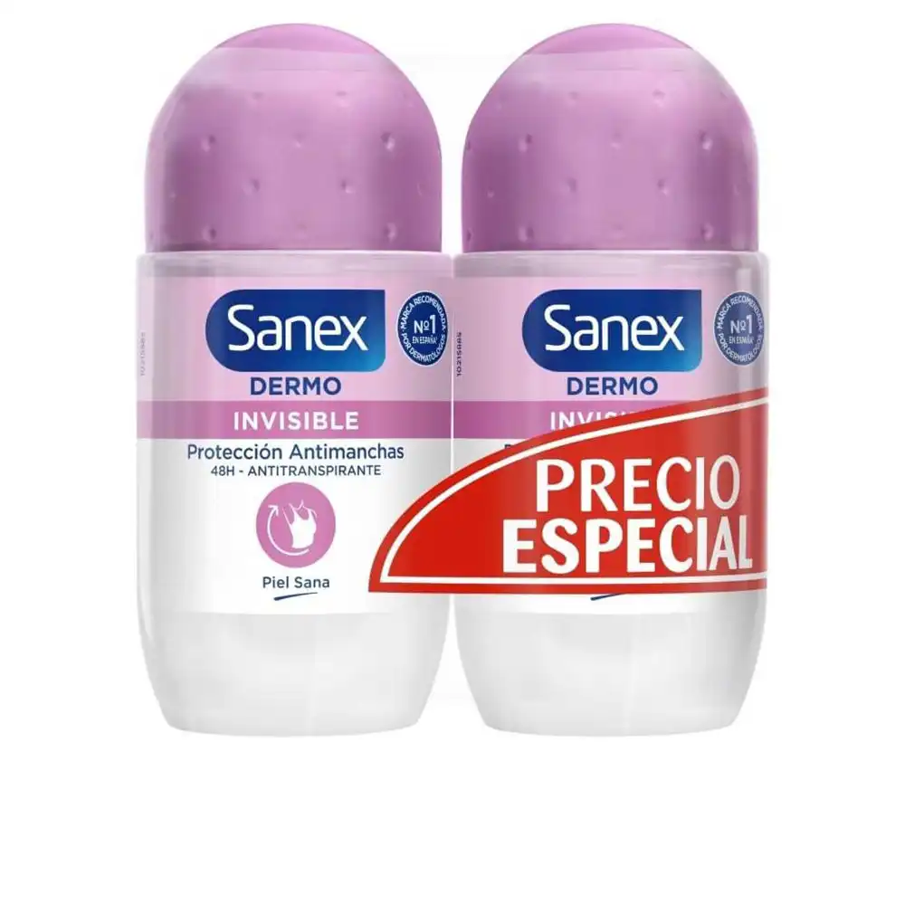 Dermo Invisible Deo ROLL-ON lote 2 x 50 ml - Sanex - Comparador de precios