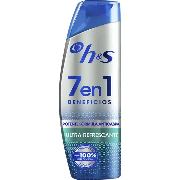 H&S 7 en 1 Beneficios Ultra Refrescante 300 ml Champú Anticaspa - H&S - Comparador de precios