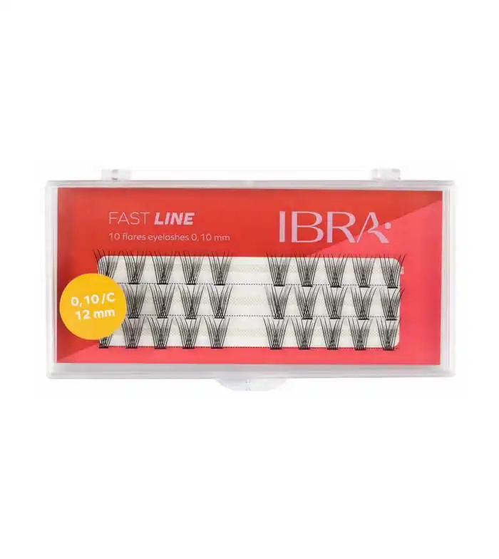 Ibra - Pestañas postizas individuales Fast Line 0.10 C - 12mm - Ibra - Comparador de precios