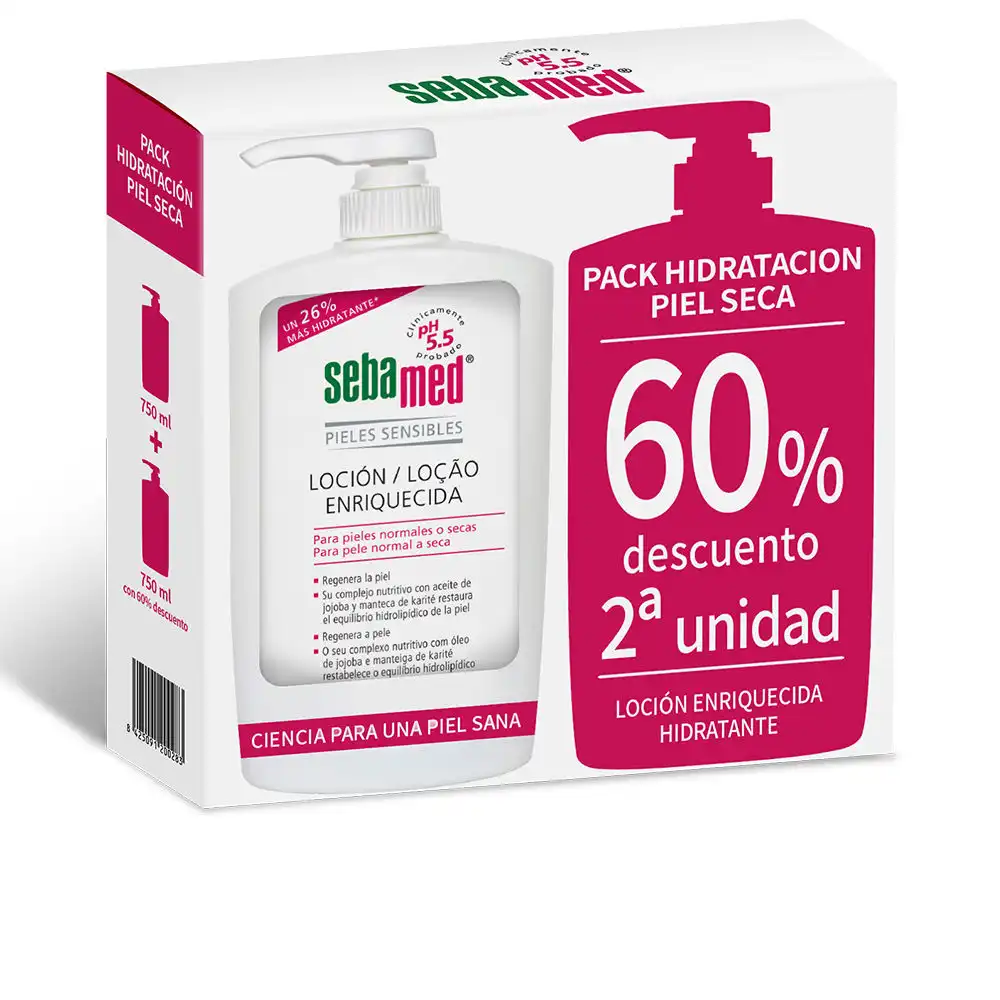 Piel Seca Y Sensible loción enriquecida promo 2 x 750 ml - Sebamed - Comparador de precios