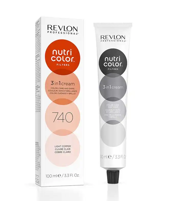 Revlon - Coloración Nutri Color Filters 3 en 1 Cream 100ml - 740: Cobre Claro - Revlon - Comparador de precios