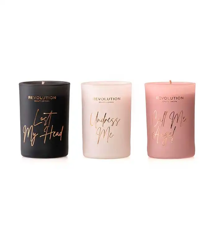 Revolution - Pack de tres mini velas perfumadas - Indulgence Collection - Makeup Revolution - Comparador de precios