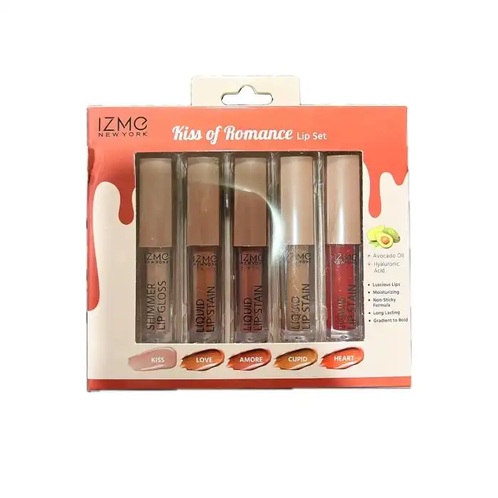 Set de Labiales Líquidos Kiss of Romance 7.5 ml - Izme - Comparador de precios