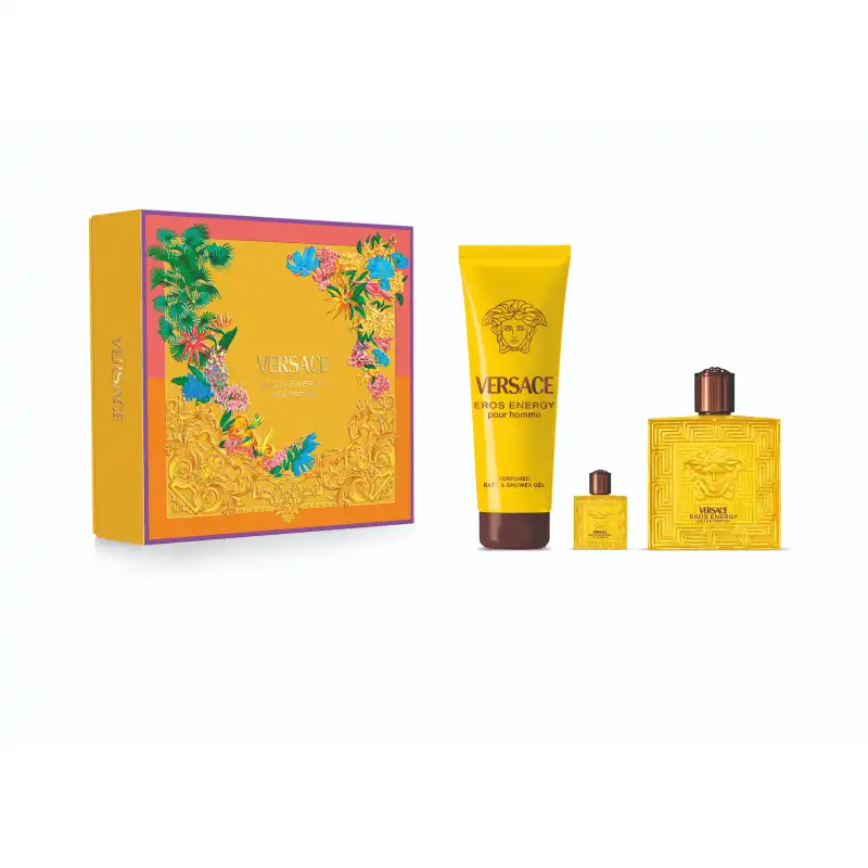 Set Eros Energy Eau De Parfum 100 Ml + Mini + Shower Gel 150 Ml - Versace - Comparador de precios