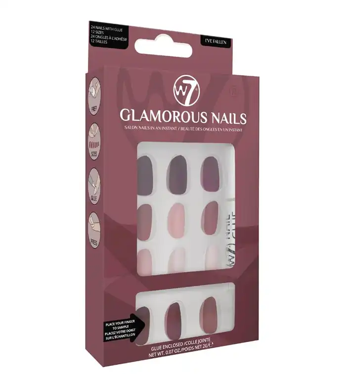 W7 - Uñas postizas Glamorous Nails - I've Fallen - W7 - Comparador de precios