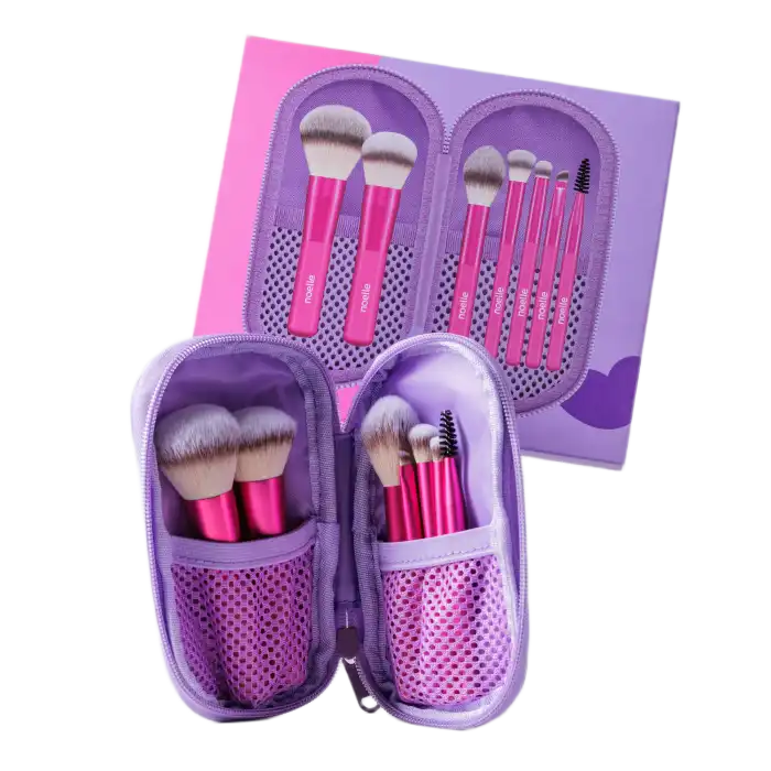 ¡15% DTO! Set de Brochas de Maquillaje Pocket Glam 7/1 - Elle - Comparador de precios