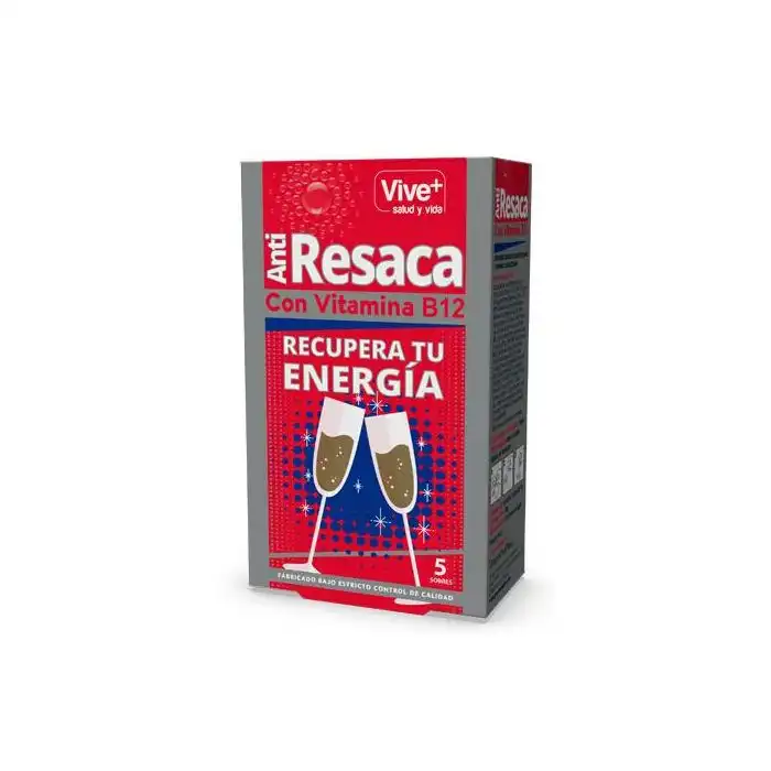 AntiResaca con Vitamina B12 en sobres - Vive + - Comparador de precios