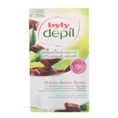 Byly Depilatorio Corporal Bandas Chocolate, 12 un - Byly - Comparador de precios