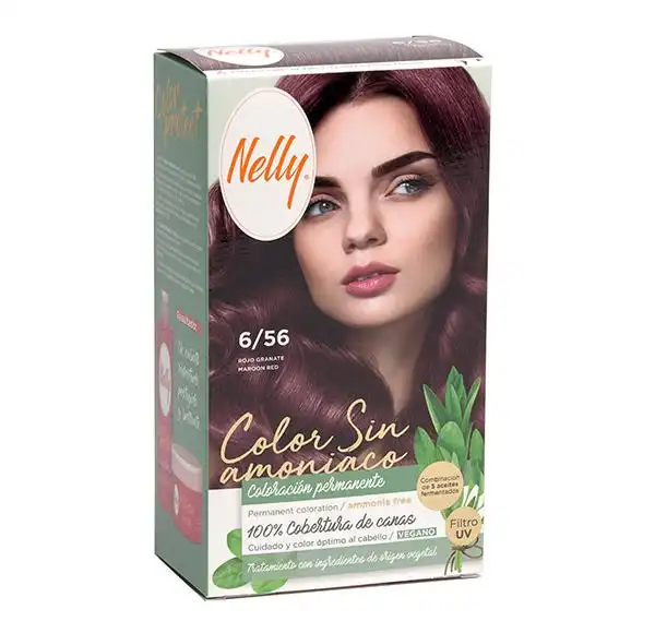 Color Vegano Sin Amoniaco 6/56 Rojo Granate - Nelly - Comparador de precios
