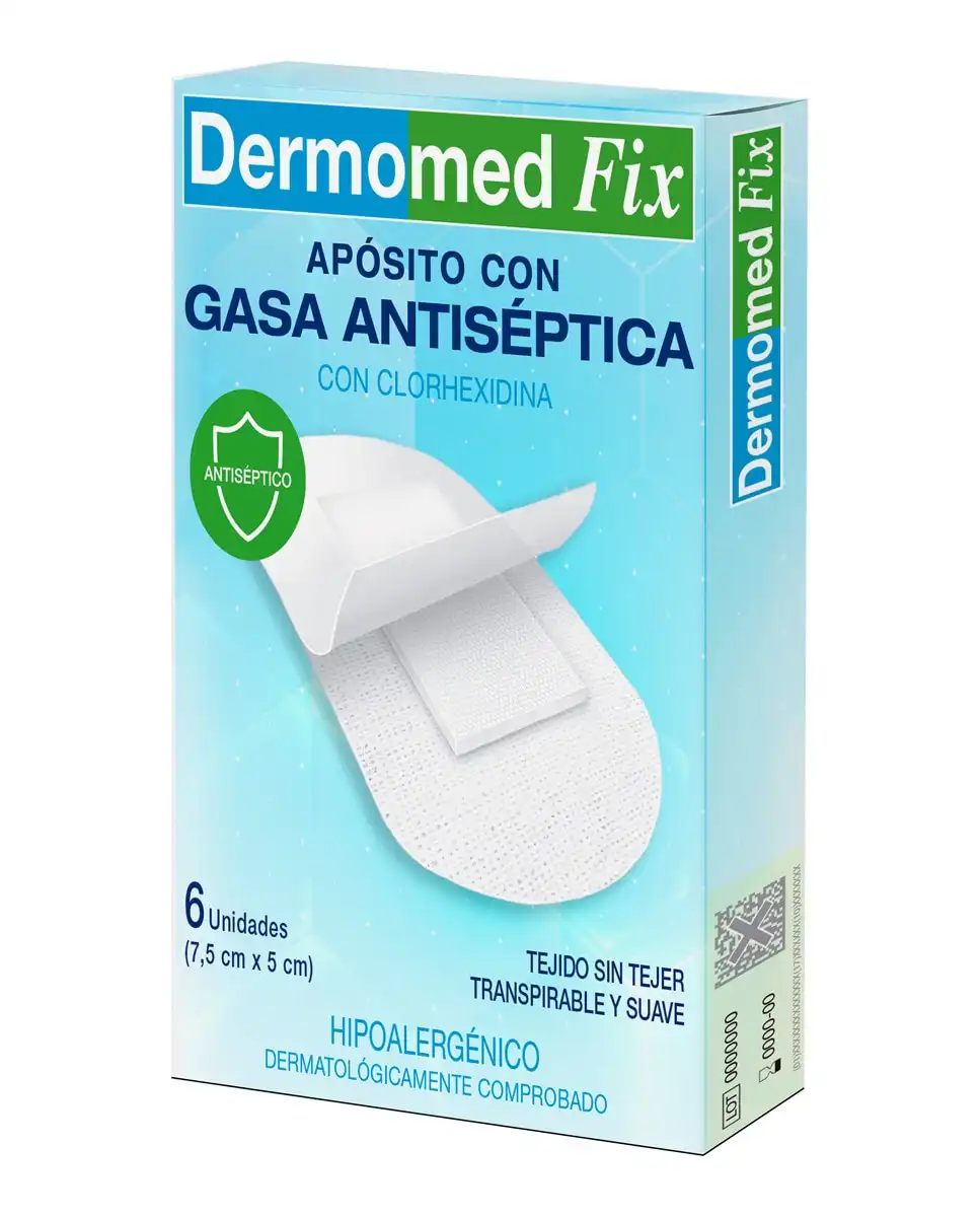 Dermomed Fix - Apósito con gasa antiséptica con clorhexidina Dermomed Fix. - Dermomed Fix - Comparador de precios