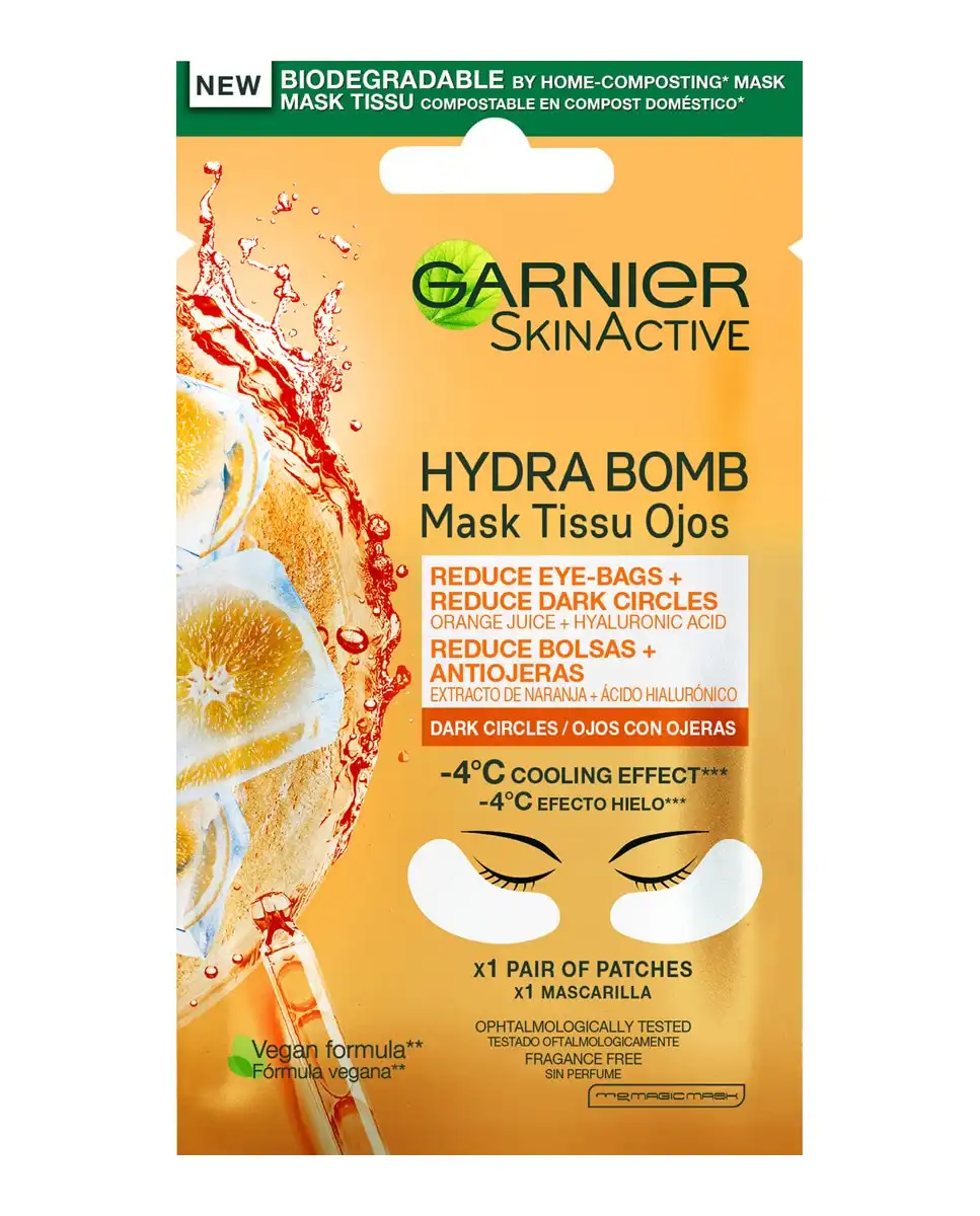 Garnier - Mascarilla Tissu Contorno De Ojos Anti-fatiga Skin Active - Garnier - Comparador de precios