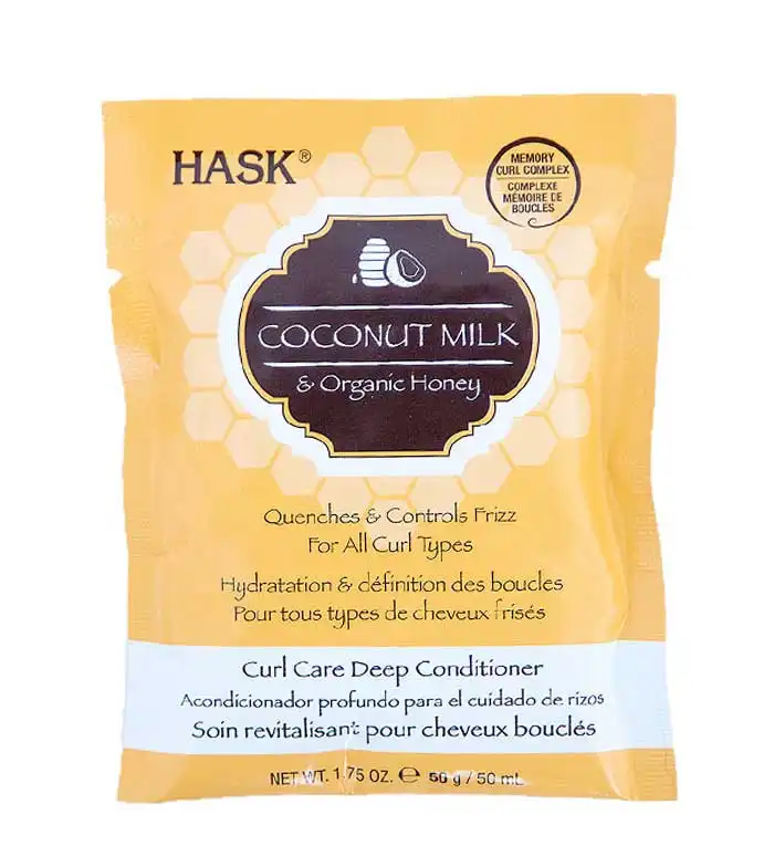 Hask Hask Coconut Milk Honey Curl Deep Conditioner Packet, 50 gr - Hask - Comparador de precios
