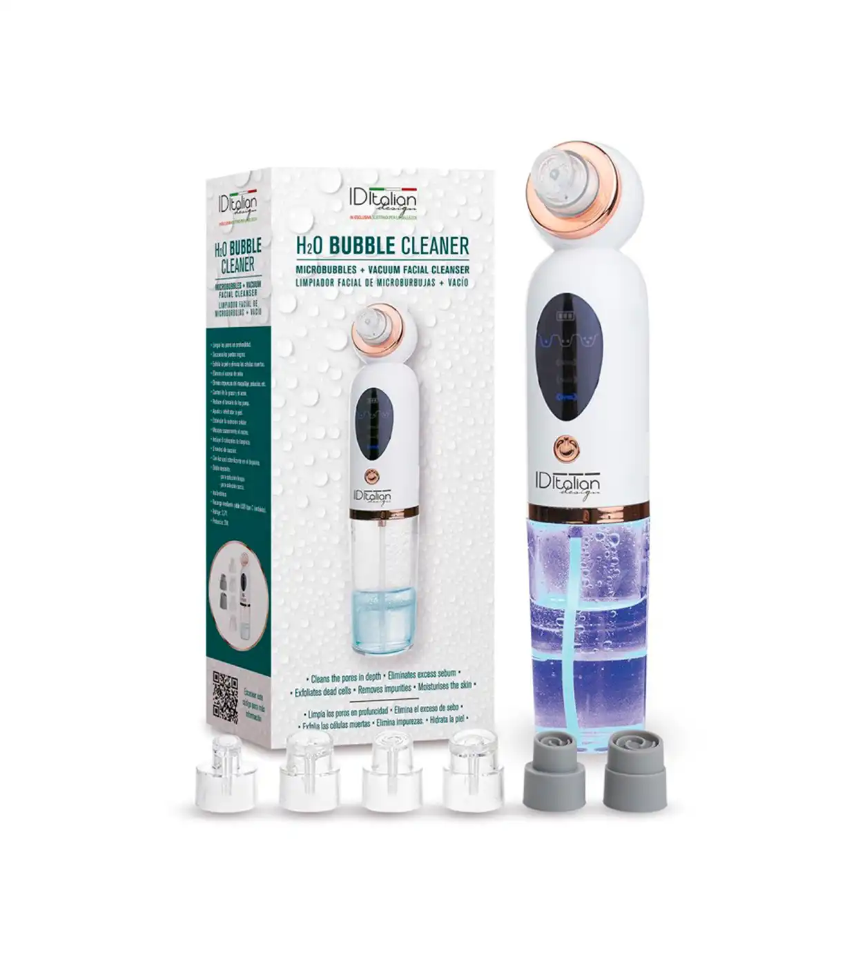 ID Italian Design - Limpiador facial de microburbujas + Vacío - ID Italian Design - Comparador de precios