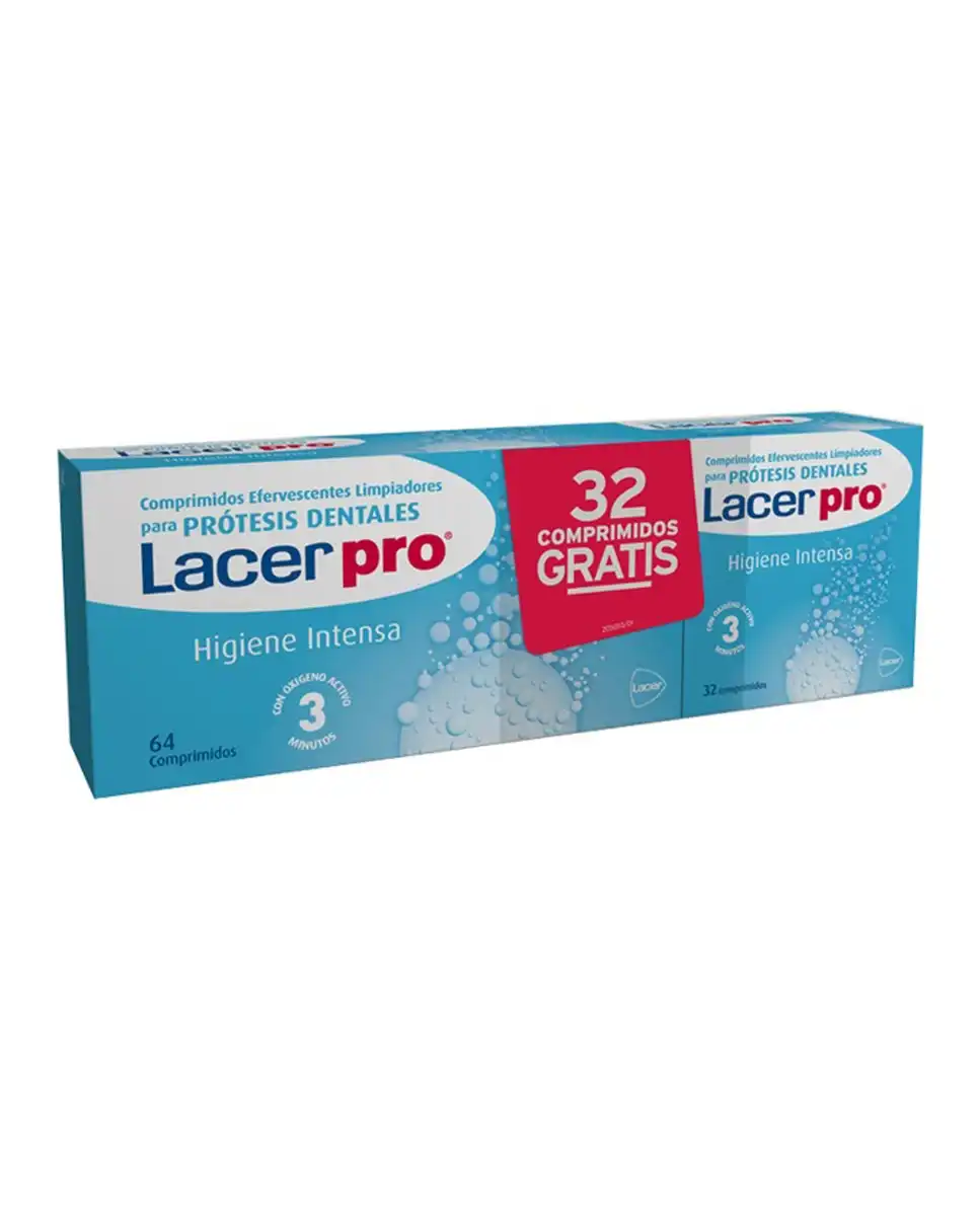 Lacer - 64 Comprimidos Limpieza Prótesis Dental Pro Tabs - lacer - Comparador de precios