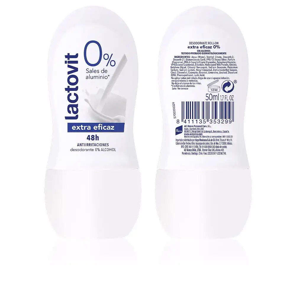 Lactovit Original 0% deo roll-on 50 ml - Lactovit - Comparador de precios