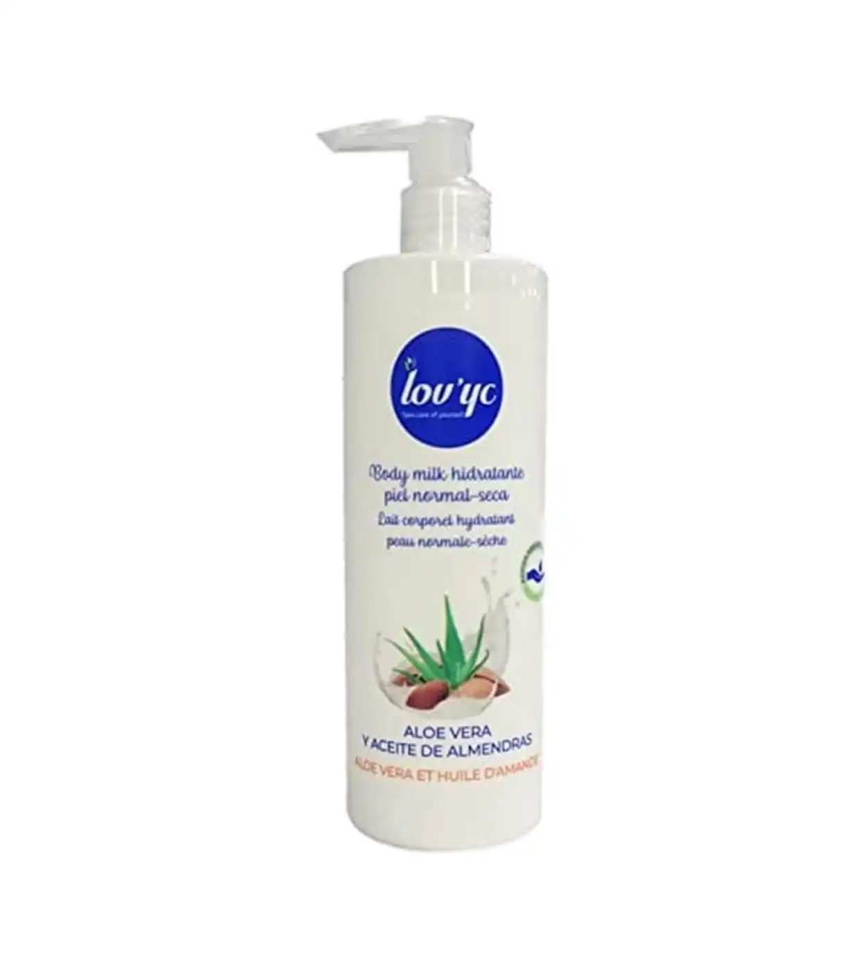 Lovyc - Leche corporal hidratante aloe vera y aceite de almendras - Piel normal a seca - Lov'yc - Comparador de precios