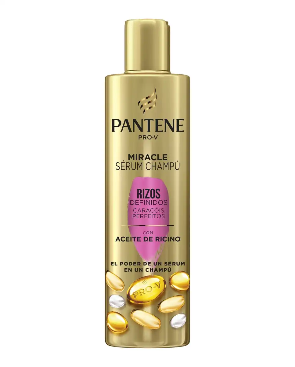 Pantene - Champú Miracle Serum Rizos Definidos Con Aceite De Ricino Pro-V - Pantene - Comparador de precios