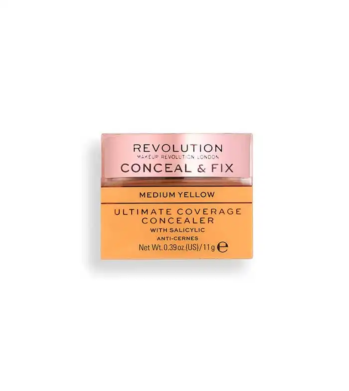 Revolution - Corrector Ultimate Coverage Conceal & Fix - Medium Yellow - Makeup Revolution - Comparador de precios