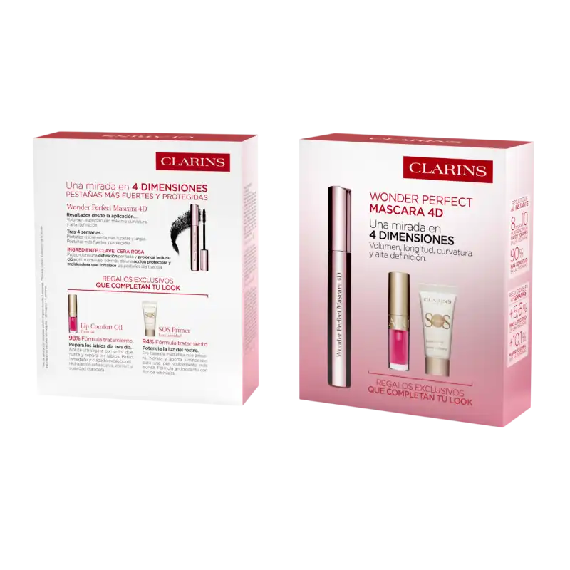 Set Máscara Wonder Perfect 4d Black - Clarins - Comparador de precios