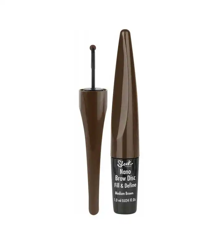 Sleek MakeUP - Gel de cejas Nano Brow Disc Fill & Define - Medium Brown - Sleek Makeup - Comparador de precios