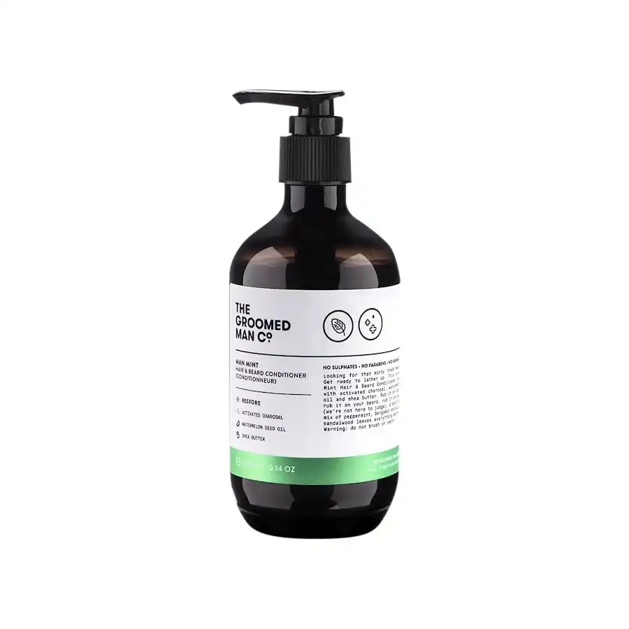 THE GROOMED MAN CO - Man Mint Hair & Beard Conditioner Acondicionadores 300 ml male - The Groomed Man Co - Comparador de precios
