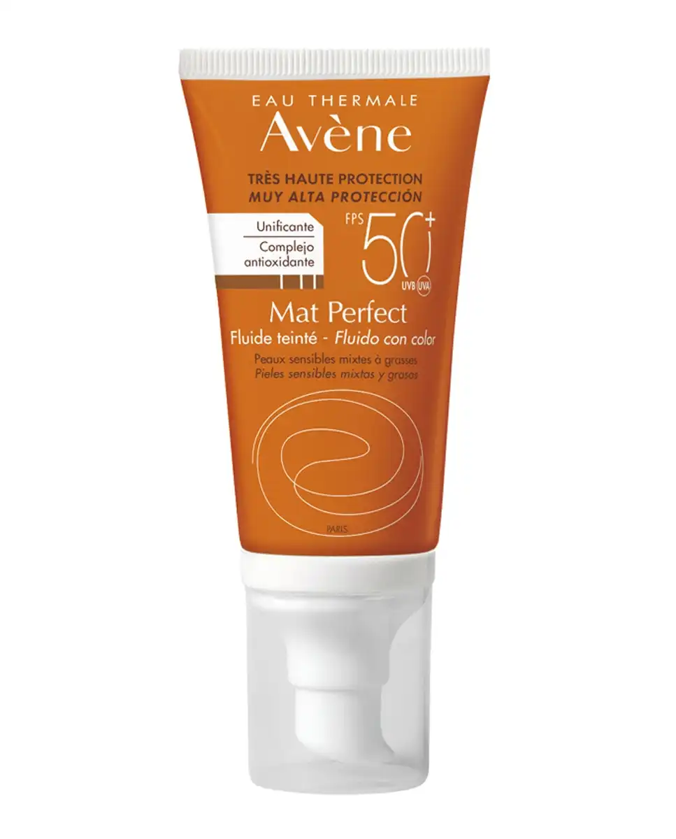 Avène - Crema Solar Facial Solar Mat Perfect Con Color SPF50+, 50 Ml - Avène - Comparador de precios