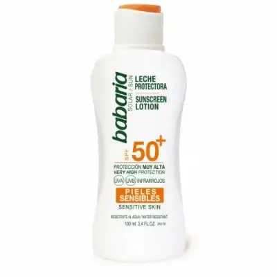 Babaria Leche Protectora Piel Sensible SPF 50, 100 ml - Babaria - Comparador de precios