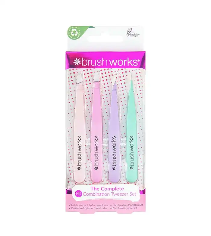 Brushworks - Set de pinzas depilatorias - Pastel - Brushworks - Comparador de precios