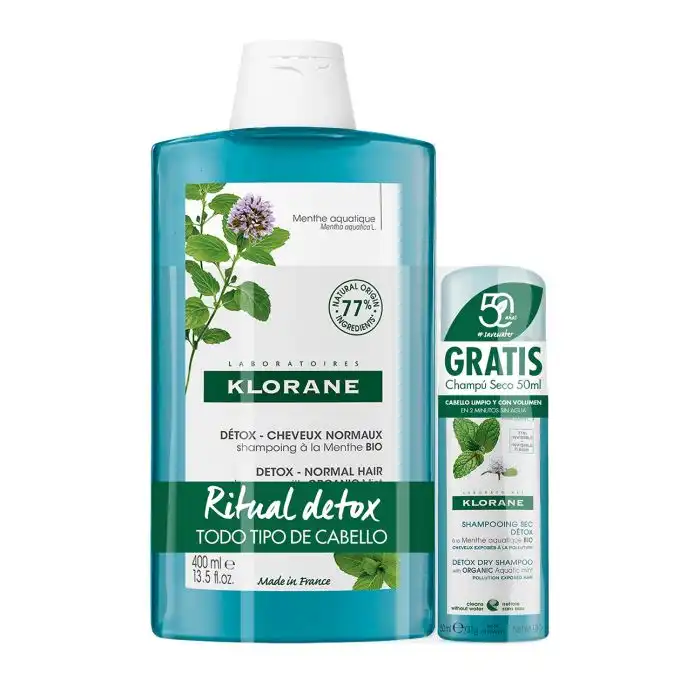 Champú Anti Polución Menta Acuática 400 ml - Klorane - Comparador de precios