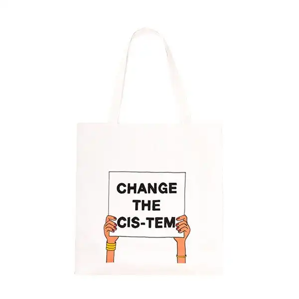 Change The Cis-Tem Tote Bag - QUEENDOM - Comparador de precios