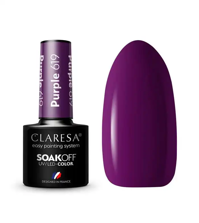 Claresa - Esmalte semipermanente Soak off - 619: Purple - Claresa - Comparador de precios