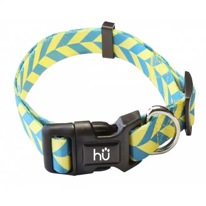 Collar Stripes Amarillo y Azul - Hu - Comparador de precios