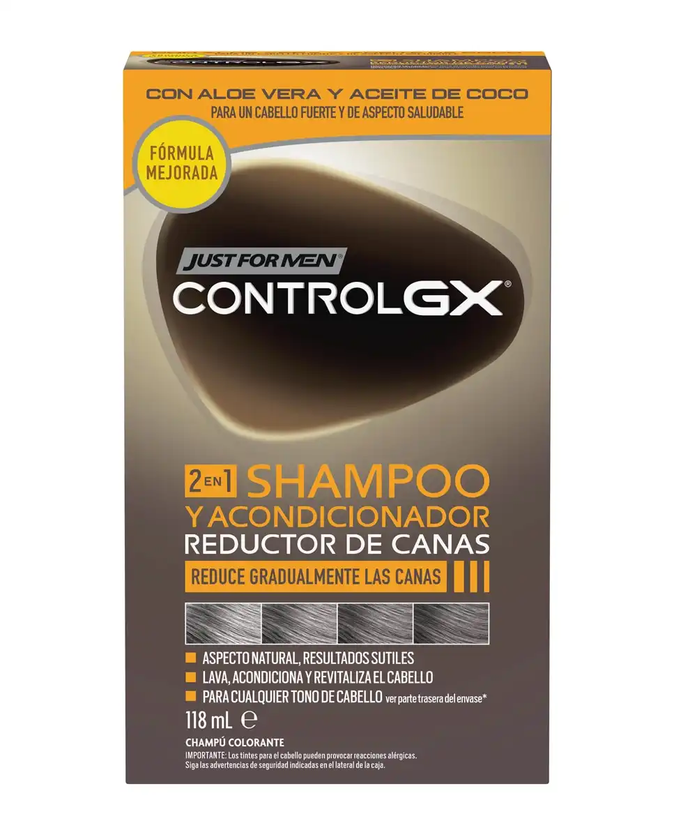 CONTROL GX - Champú Y Acondicionador Colorante Reductor De Canas Just For Men - CONTROL GX - Comparador de precios