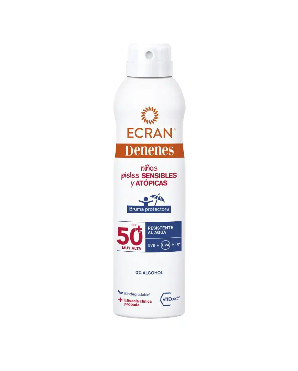 Denenes - Protector Solar En Bruma SPF50+ Pieles Sensibles Y Atópicas Ecran - Denenes - Comparador de precios