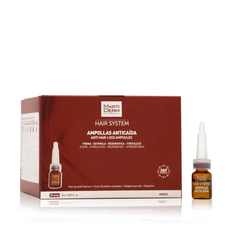 Hair System Ampollas AnticaÍda 28 Unidades - MartiDerm - Comparador de precios