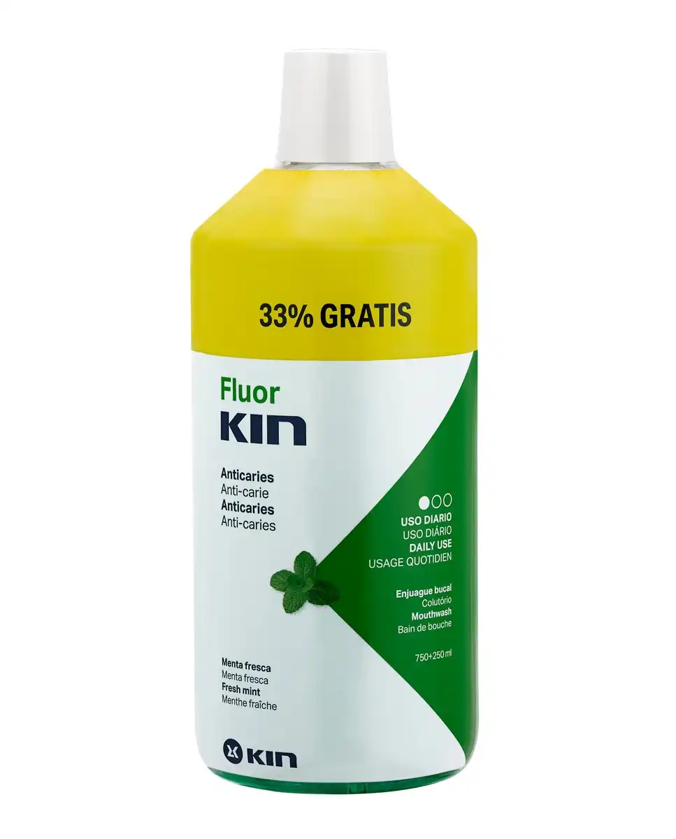 Kin - Enjuague Bucal Anticaries 750 + 250 Ml Fluor - Kin - Comparador de precios