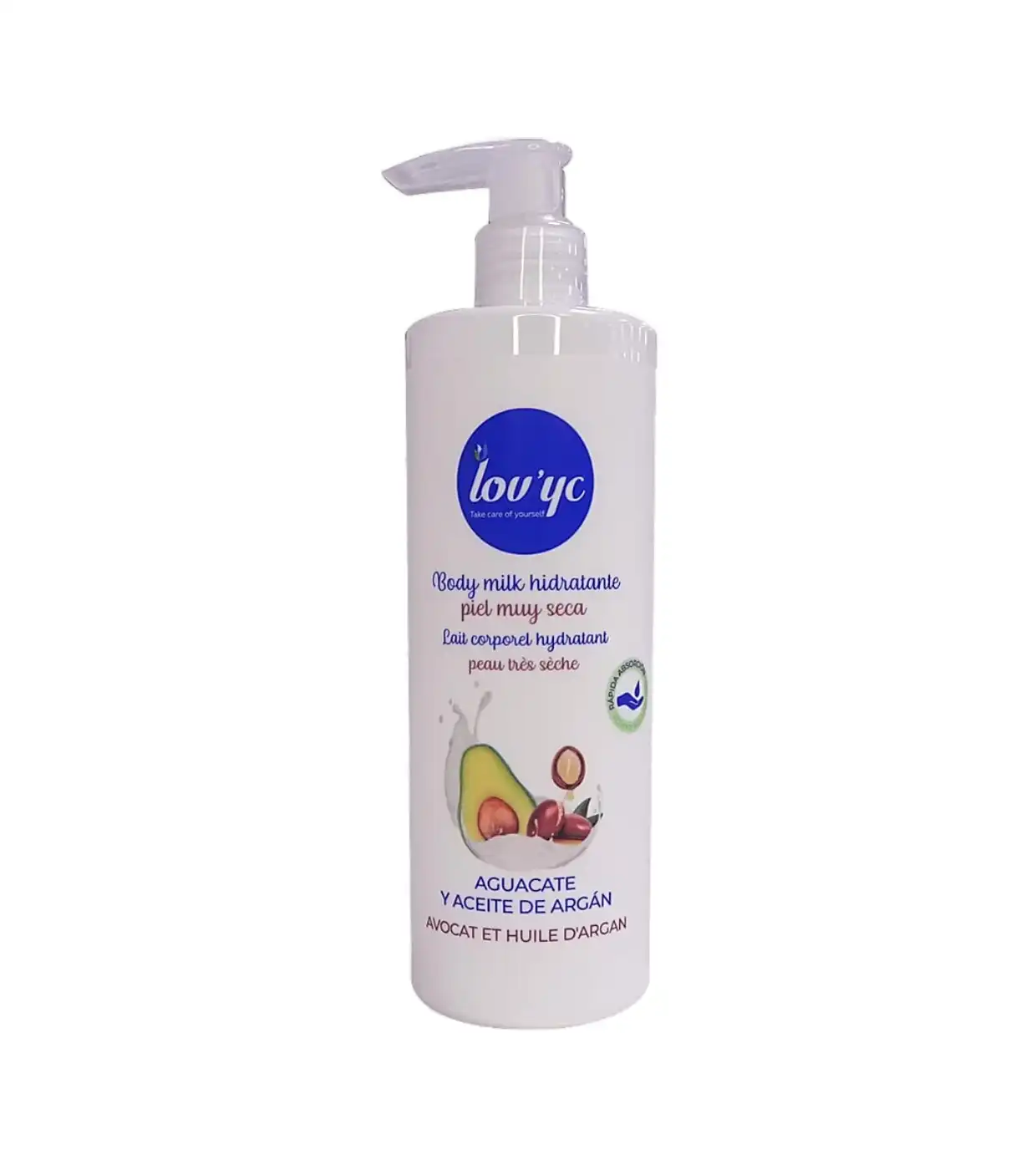 Lovyc - Leche corporal hidratante aguacate y aceite de argán - Piel muy seca - Lov'yc - Comparador de precios