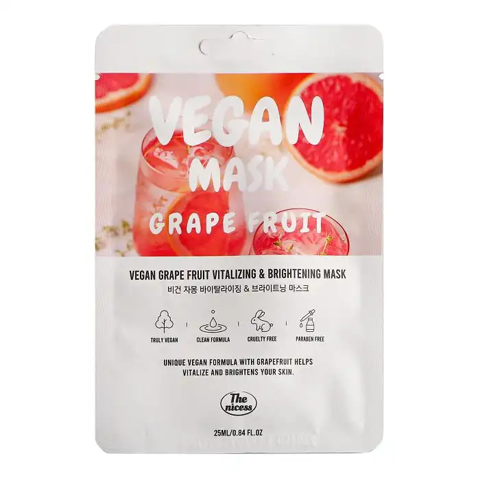 Mascarilla Iluminadora y Nutritiva Vegan Grapefruit 25 ml - The Nicess - Comparador de precios