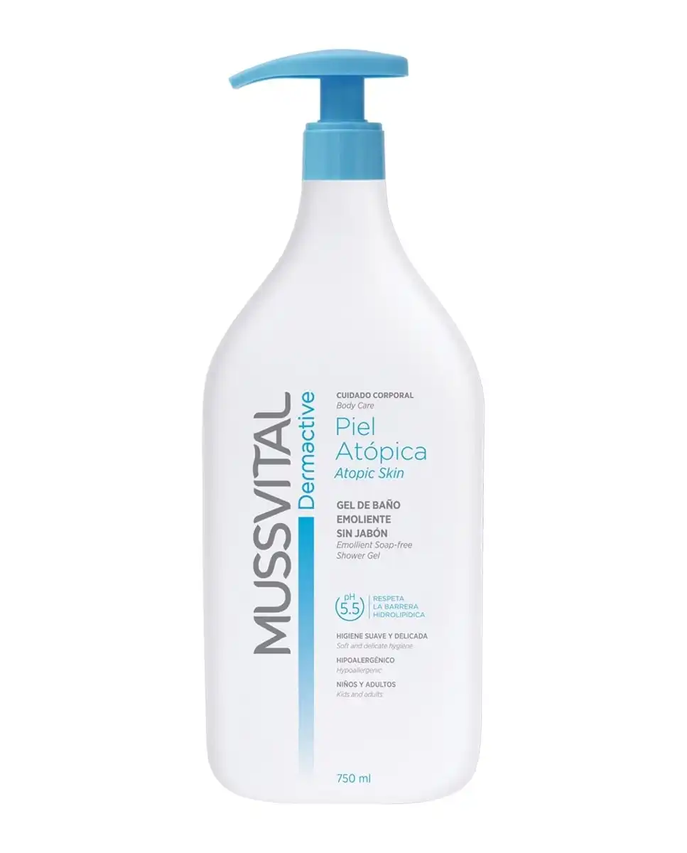 Mussvital - Gel De Baño Dermactive Piel Atopica 750 Ml - Mussvital - Comparador de precios