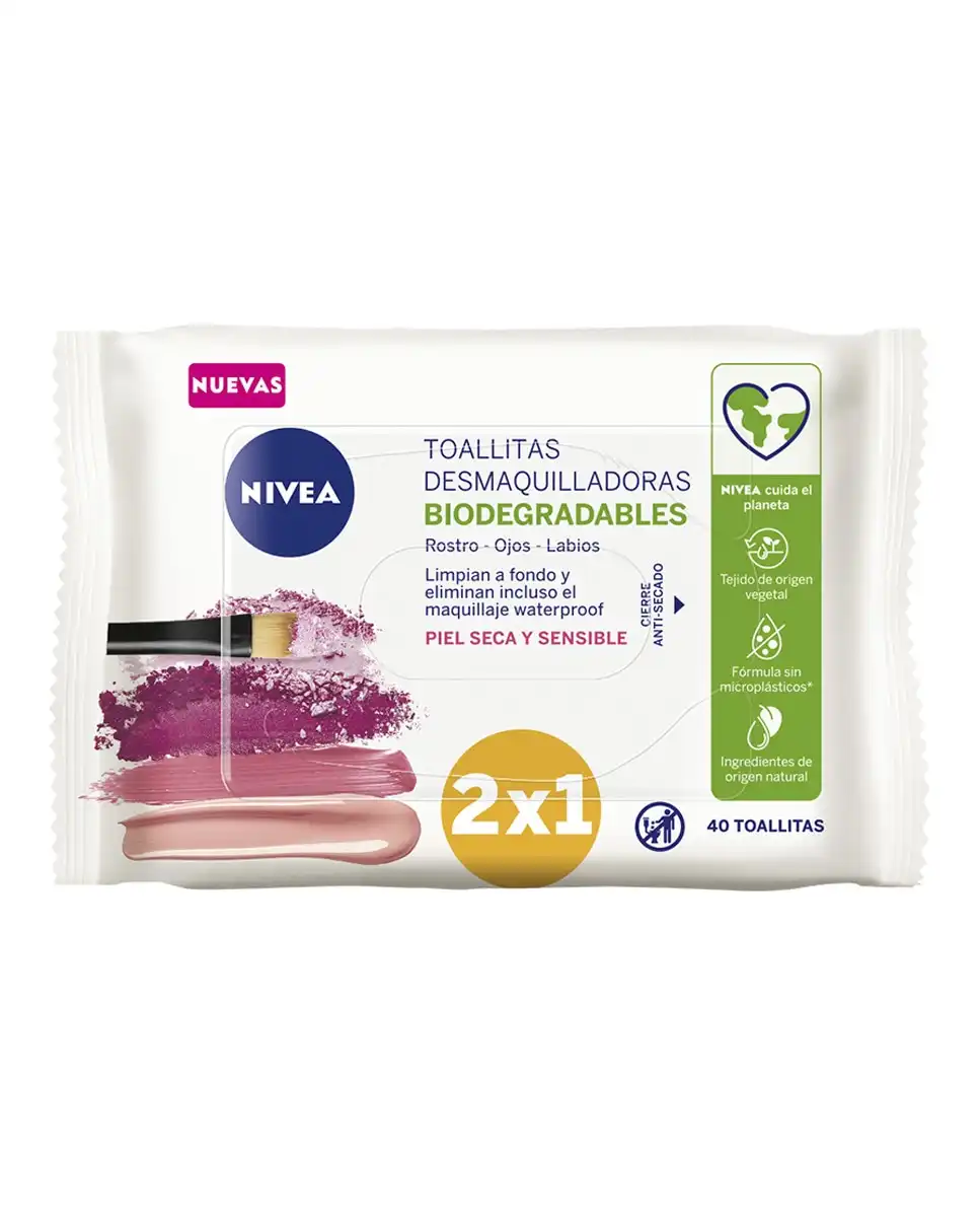 NIVEA - Toallitas Desmaquilladoras 3 En 1 Suaves Piel Seca/sensible - Nivea - Comparador de precios