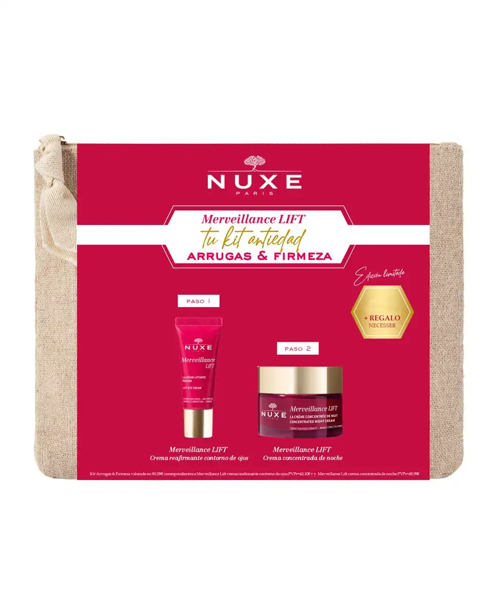 Nuxe - Kit Antiedad Arrugas & Firmeza Merveillance Lift rutina de noche Nuxe. - NUXE - Comparador de precios