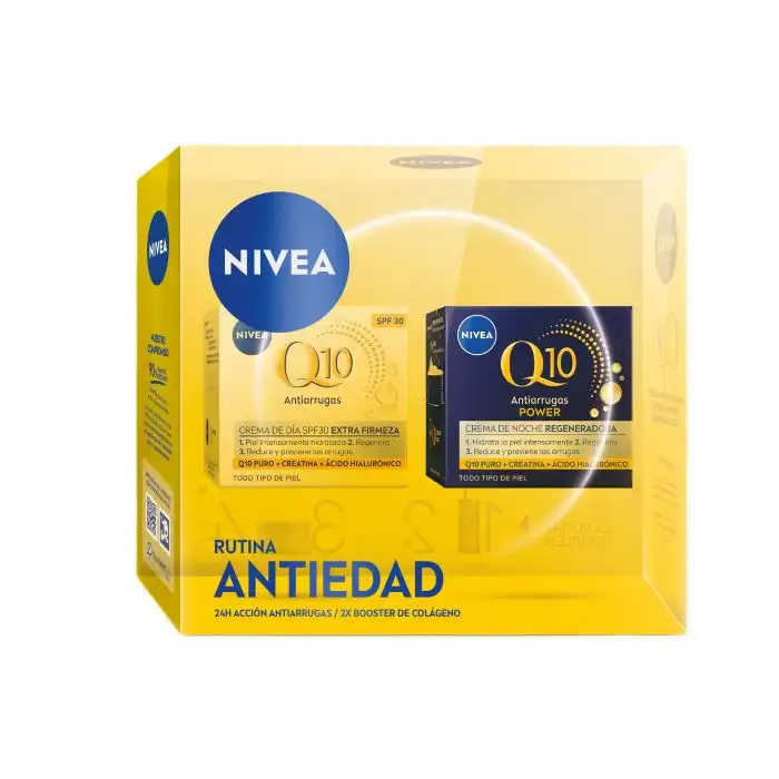 Pack Q10 Rutina Antiedad Crema de Día + Crema de Noche 100 ml - Nivea - Comparador de precios