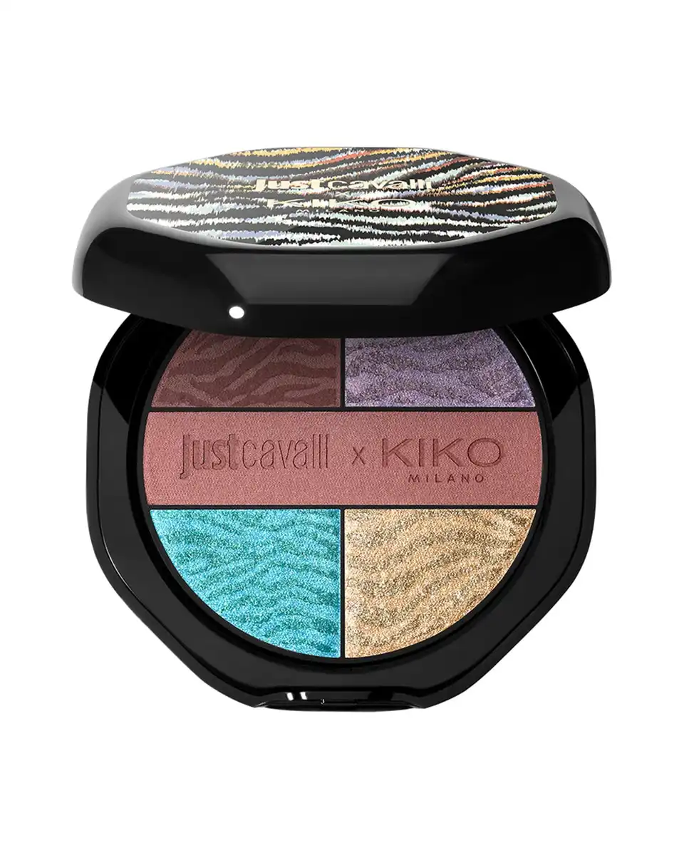Paleta con 5 sombras de ojos con acabado mate y metalizado Just Cavalli X Kiko Milano Gaze Wardrobe Eyeshadow Palette - Kiko Milano - Comparador de precios