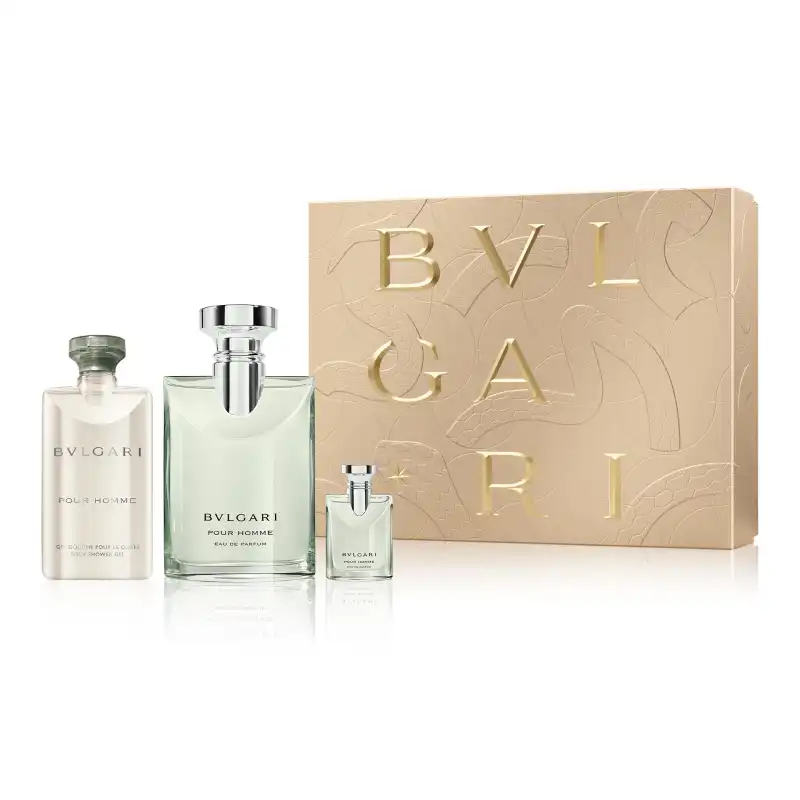 Set Bvlgari Pour Homme Eau De Parfum 100 Ml + 5 Ml + 75 Ml Shower Gel - Bvlgari - Comparador de precios