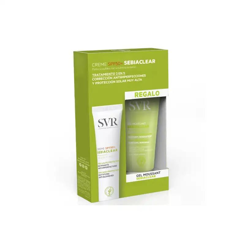 Set Sebiaclear Creme Spf50+ Gel Moussant - Svr - Comparador de precios