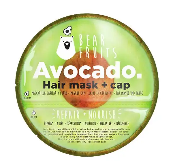Avocado Hair Mask + Cap - BEAR FRUITS - Comparador de precios
