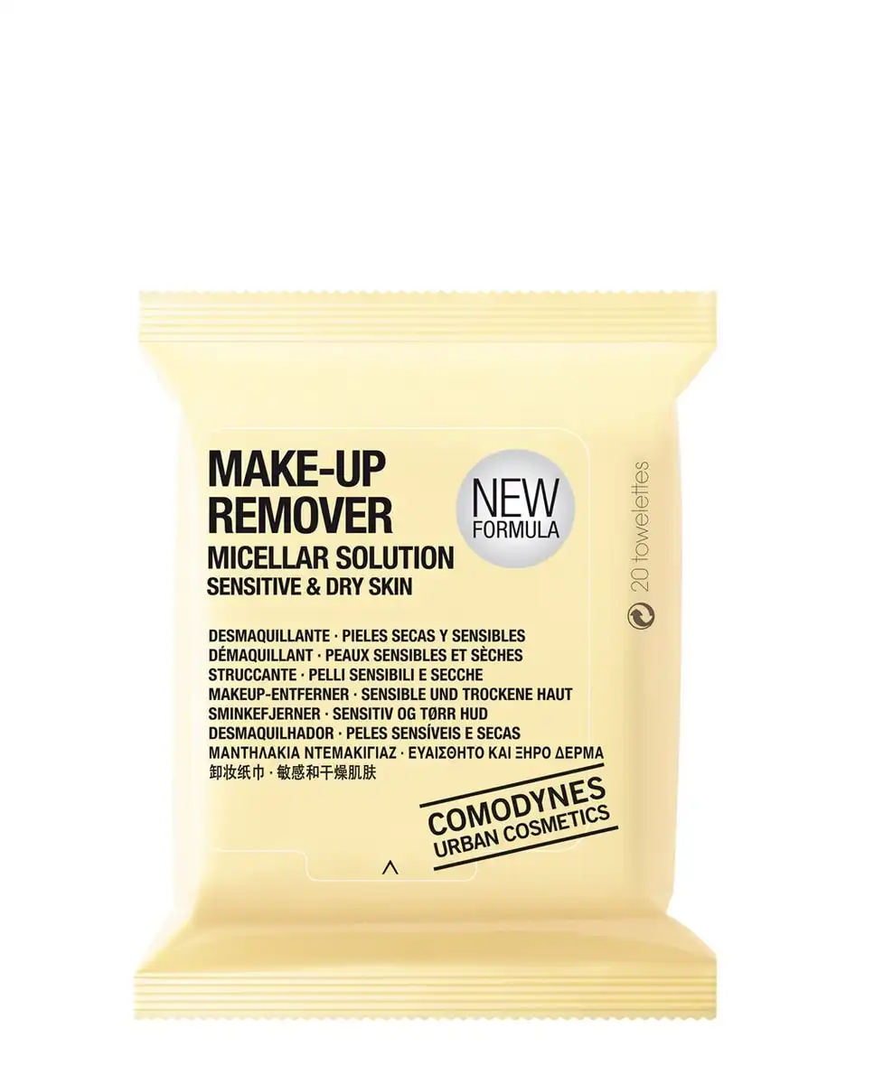 Comodynes - Toallitas Make-Up Remover Micellar Solution Piel Seca/Sensible - Comodynes - Comparador de precios