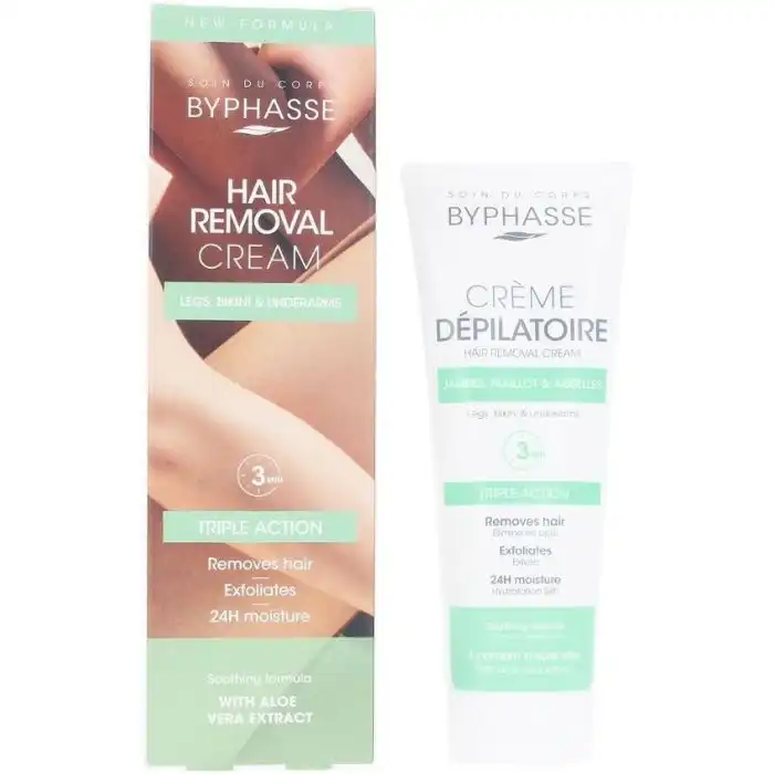 Crema Depilatoria Extracto de Aloe Vera 0.125 ml - Byphasse - Comparador de precios