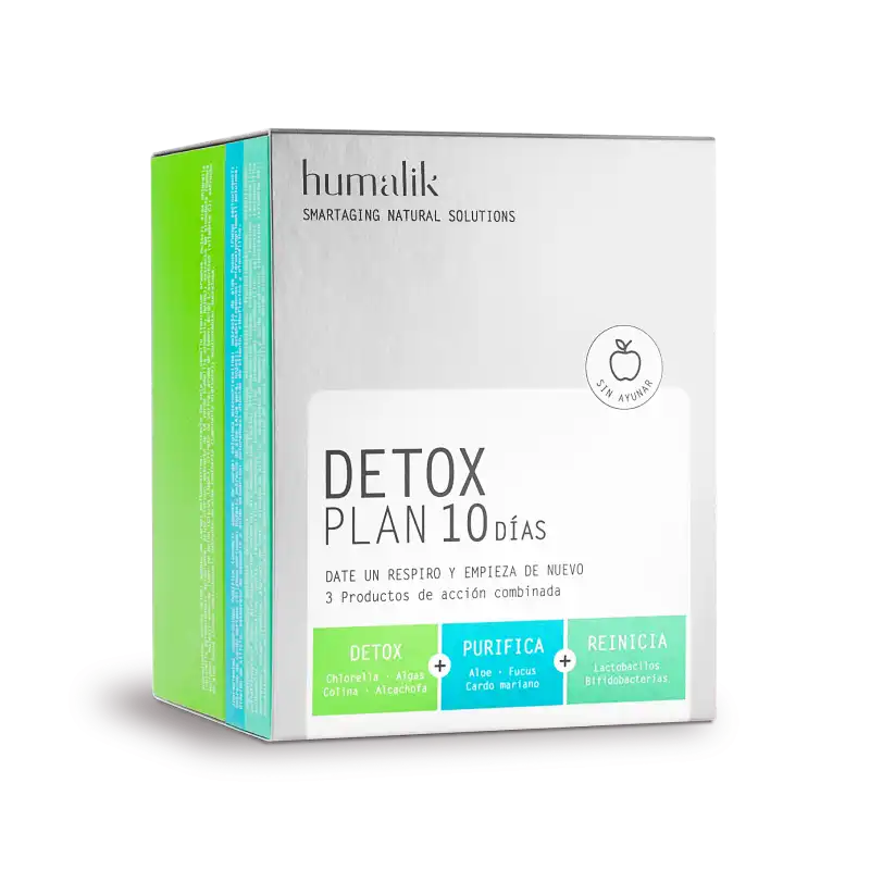 Detox plan 10 días 10 sobres & 5 + 5 compridos - Humalik - Comparador de precios