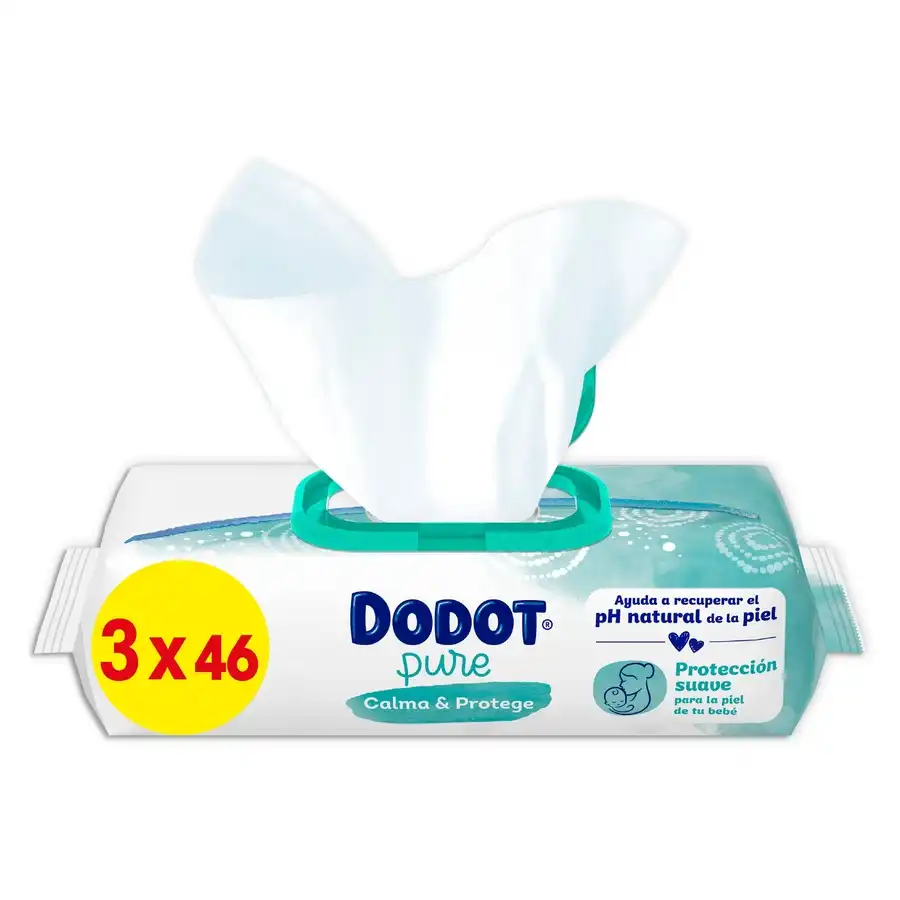 Dodot - TOALLITAS PURE CALMA & PROTEGE PARA BEBÉ Manoplas de baño 480 g unisex - Dodot - Comparador de precios